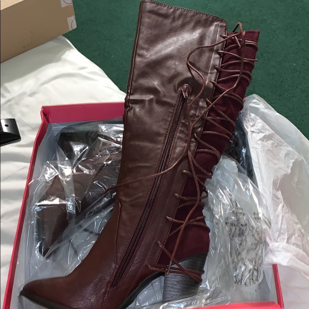 Wine color Boots